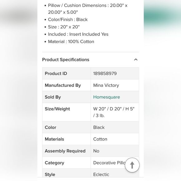 Dormify Mina Victory Sofia Metallic Skull Accent Throw Pillow Set - Picture 8 of 12